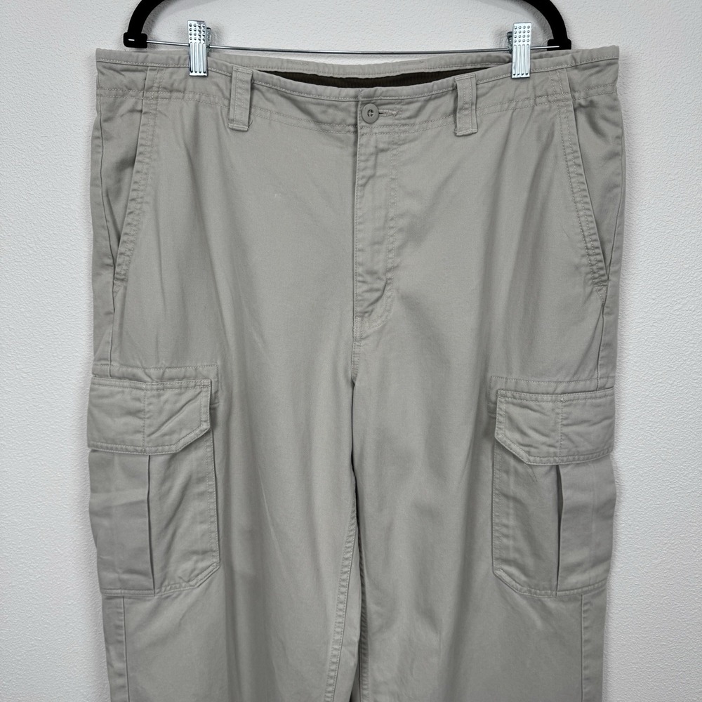 Vintage Y2K GAP Pants Mens 38x30 Beige Khaki Cargo Loose Baggy Wide Skate 2000s - Picture 2 of 16